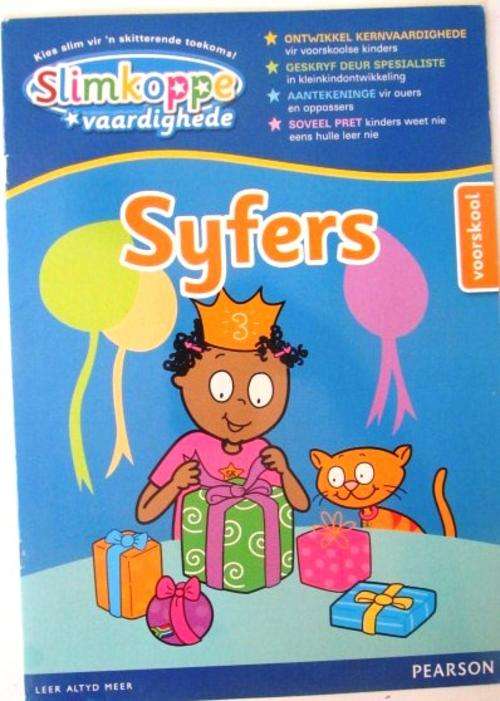 Opvoedkundige boek deur SLIMKOPPE !!! *** Syfers *** Sertifikaat Ingesluit !!!!