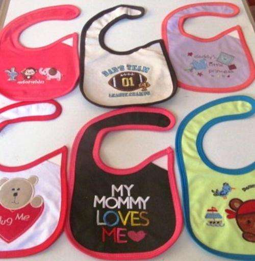 8 Super Cute, High Quality Baby bibs up for grabs, Bid is per bib, R2 Increments !!!