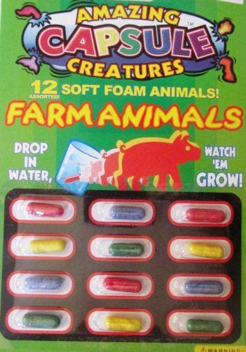 FIRST ON BOB !!!! Amazing capsule creatures, through them in water watch them grow!!! - FARM ANIMALS