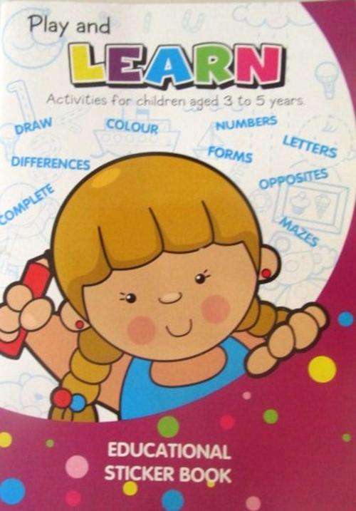 Play and Learn Educational Sticker Book - Great Stocking Filler Idea