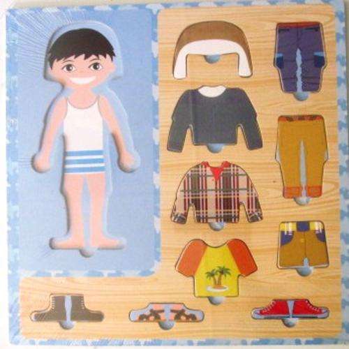 Stunning Large WOODEN Boy Puzzle - Bright, Colourfull and Educational