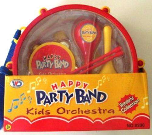 HAPPY PARTY BAND - Kids instruments in storage container - Low shipping options!!!