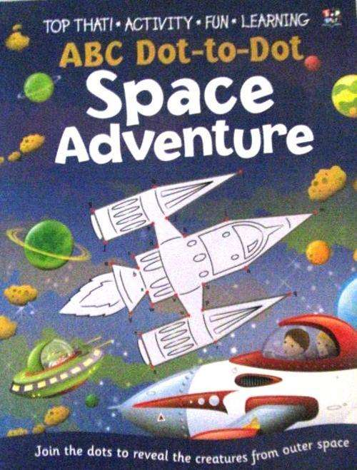 ABC Dot to Dot - SPACE ADVENTURE - Low shipping options!!!