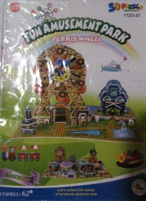 3D Puzzle -Amuusement Park  - Low shipping options!!!