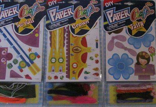 STOCK CLEARANCE SALE  !!! Paper Craft -SEA WORLD. CROWN and FAIRY.  All 3 for R20