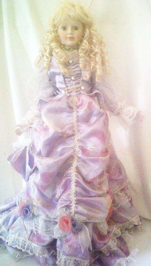 To Stunning for words, 62cm tall porcelain doll!!!! Very fine detail, worth every bid!!!!!!