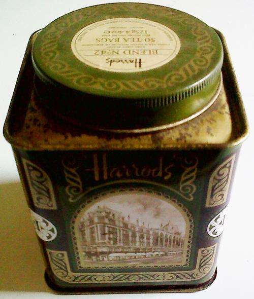 Old Harrods Tea tin - Part of a collection going on auction today - Dont miss out!