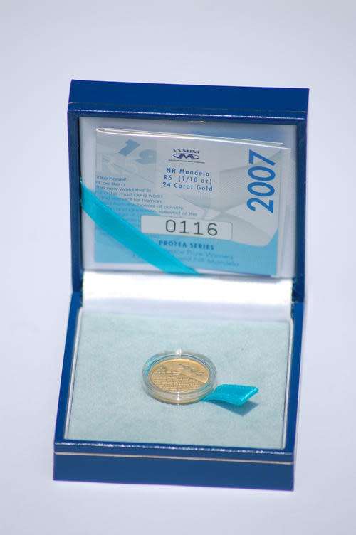 Nelson Mandela 1/10 Gold Oz Speech c/w COA