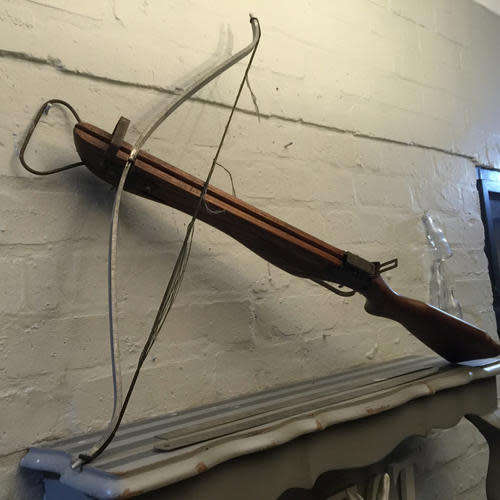RARE Old Wooden Crossbow
