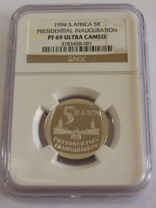PRESIDENTIAL INAUGURATION R5 1994 - PF69 Ultra Cameo !!! 2ND HIGHEST!!! Building in the Front