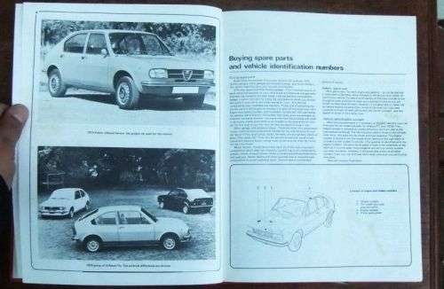 VINTAGE ALFA ROMEO OWNERS WORKSHOP MANUAL BY HAYNES FOR MODELS 1974 - 1984