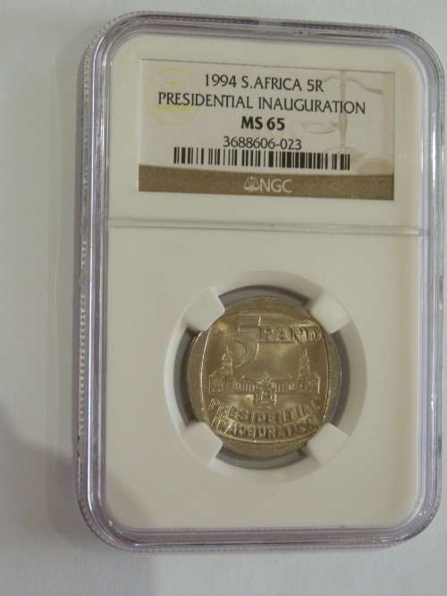 1994 PRESIDENTIAL INAUGURATION MS65- NGC GRADED MS65 BUILDING IN FRONT
