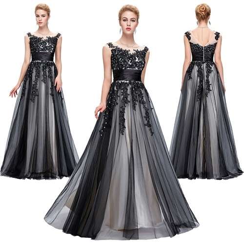 *INSTYLE COLLECTION* BLACK & IVORY Cruise/Formal/Bridesmaid/Party Dress - SET SIZES - FREE SHIPPING!