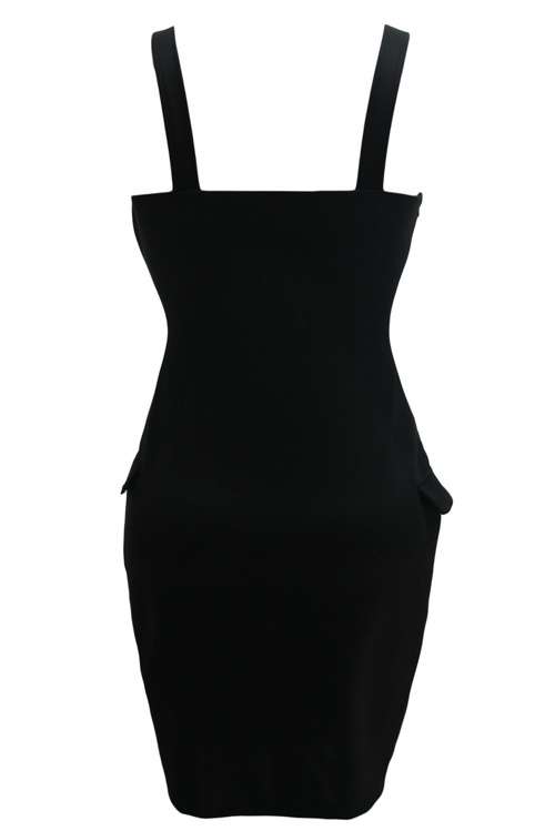 *DIVA RANGE* *LOCAL STOCK!* Black Gold Button Detail Mini Dress - L