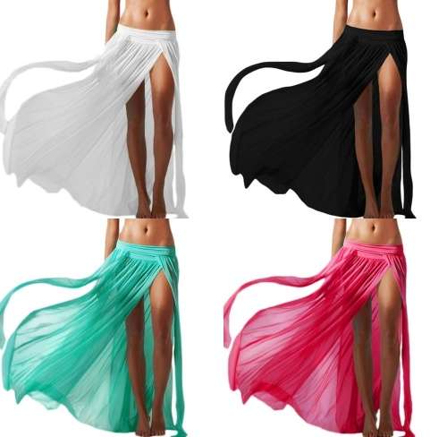 *DIVA RANGE* Elegant Mesh Maxi Skirt Cool Beachwear