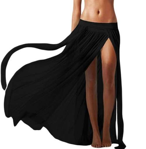 *DIVA RANGE* Elegant Mesh Maxi Skirt Cool Beachwear