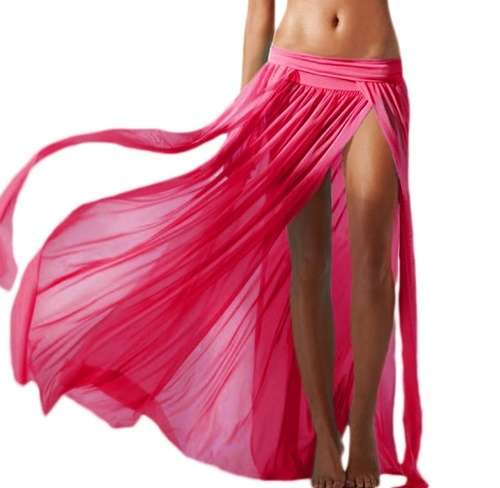 *DIVA RANGE* Elegant Mesh Maxi Skirt Cool Beachwear