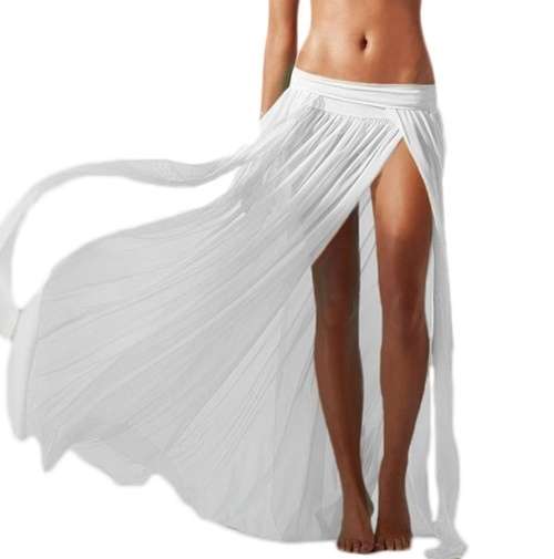 *DIVA RANGE* Elegant Mesh Maxi Skirt Cool Beachwear