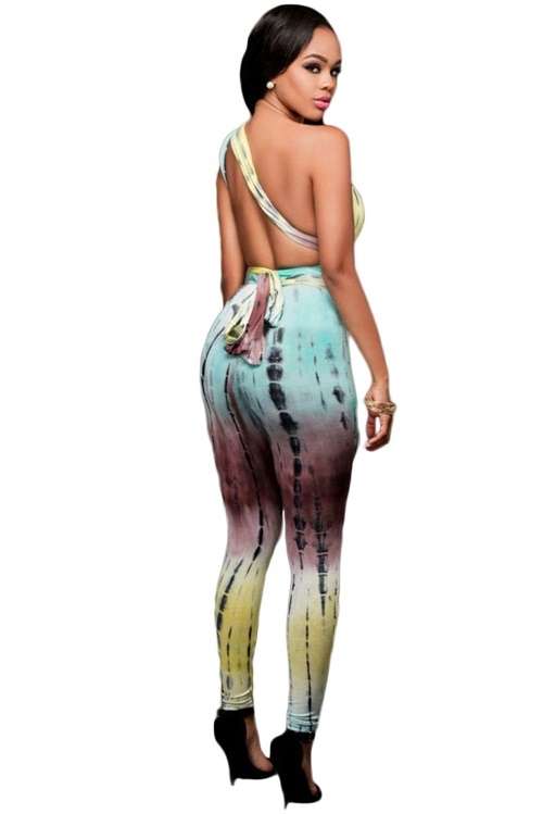 *DIVA RANGE* Tie Dye Print Multi-way Jumpsuit