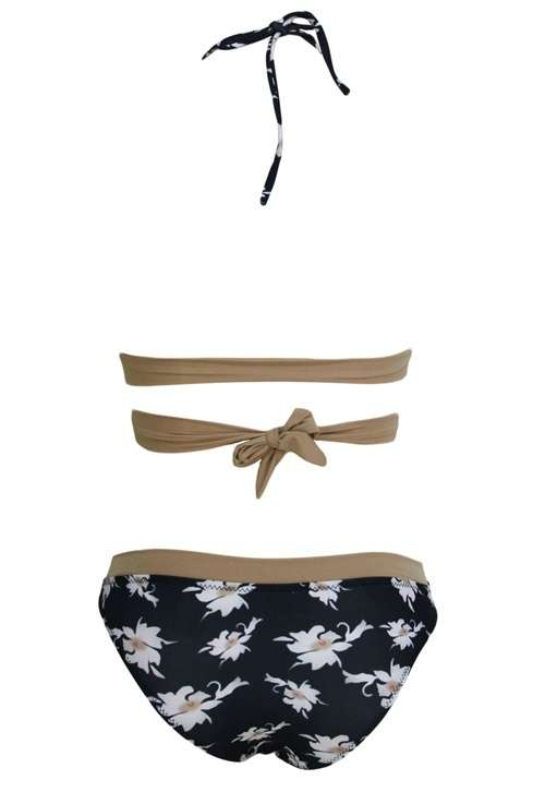 *DIVA RANGE* Floral Print Wrap Waistline Halter Bikini Swimsuit