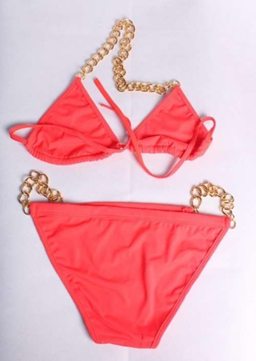 *DIVA RANGE* Orange Chain Detail Bikini