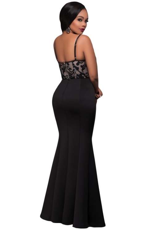 *DIVA RANGE* Black Mermaid Luxe Maxi Skirt