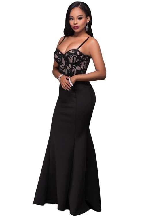*DIVA RANGE* Black Mermaid Luxe Maxi Skirt