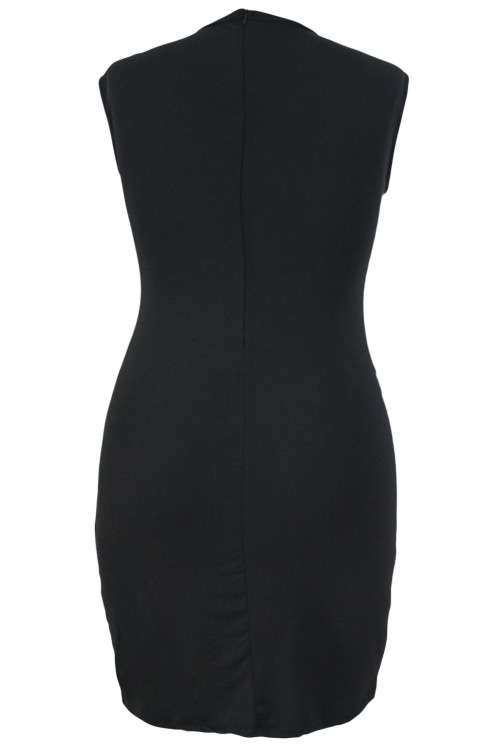 *DIVA RANGE* Plus Size Black and Red Sleeveless Midi Dress