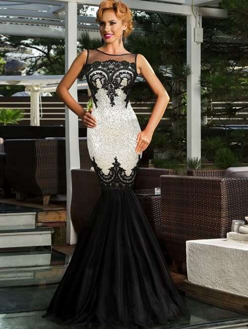 *LOCAL STOCK* Silver Sequin Evening Dress - MEDIUM