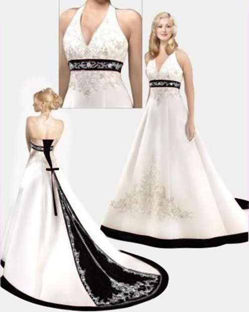 *BIG CLEARANCE!* *LOCAL STOCK* AFFORDABLE WEDDING DRESS - BLACK & WHITE - Size 16