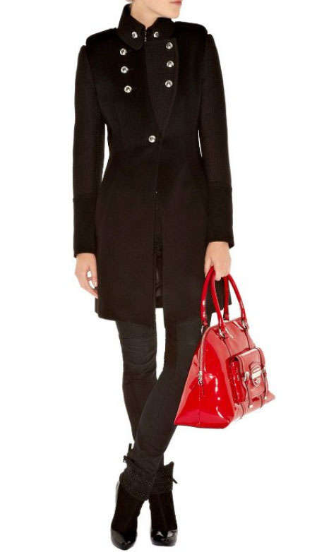 *BLACK*  SEXY WINTER COAT - Set Sizes - FREE SHIPPING!!