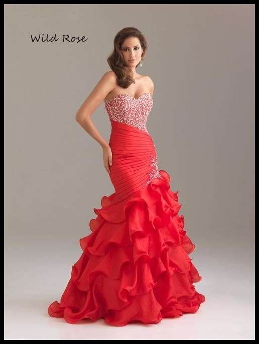 **RED** GORGEOUS  Evening Ball Party Matric Dance Formal Gown Cruise Dress - FREE SHIPPING!!