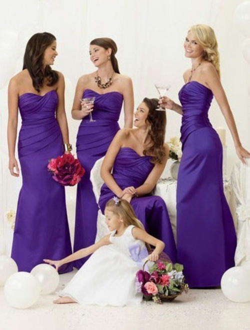 *PERFECT BRIDESMAID!* QUICK SHIP! Evening Ball Party Gown Dress - PURPLE-Set Sizes-FREE SHIPPING!
