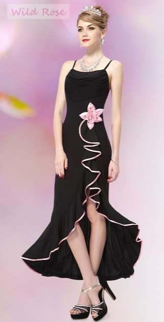 *BLACK & PINK SPANISH STYLE STRETCH* Formal/Party Dress - Choose Your Size/s - Free Shipping!