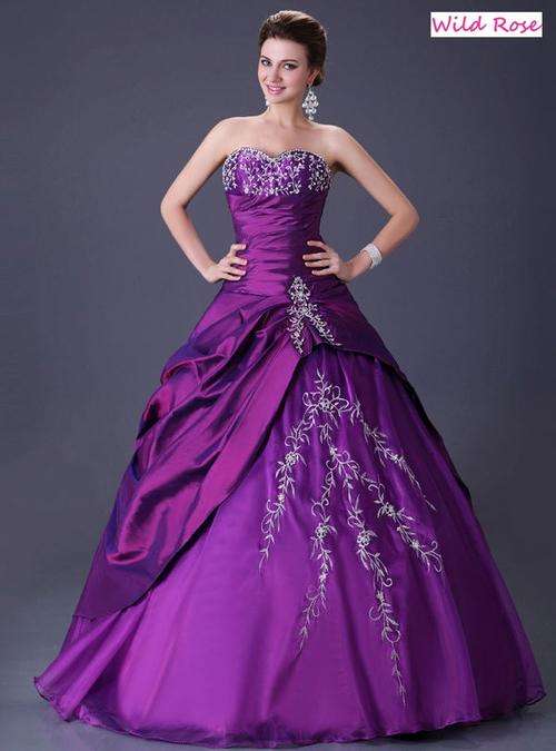 *INSTYLE COLLECTION* BRAND NEW BALLGOWN EVENING DRESS - PURPLE- Set Sizes - FREE SHIPPING!