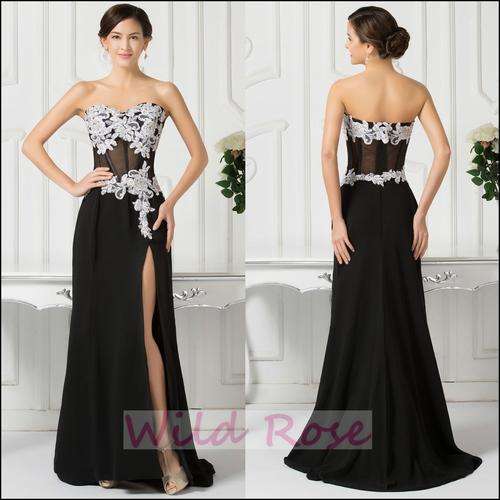 *INSTYLE COLLECTION* BLACK Matric/Formal/Bridesmaid/Party/Prom Dress - FREE SHIPPING!
