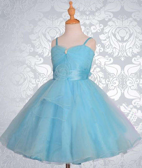 **IN STOCK** NEW Party Flowergirl Pageant  Dress Age 8-9 or older Sky Blue - FREE SHIPPING