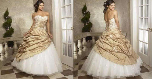 *GOLD & WHITE* Evening Party Matric Bridesmaid Formal Gown Cruise Dress - Set Sizes - FREE SHIPPING