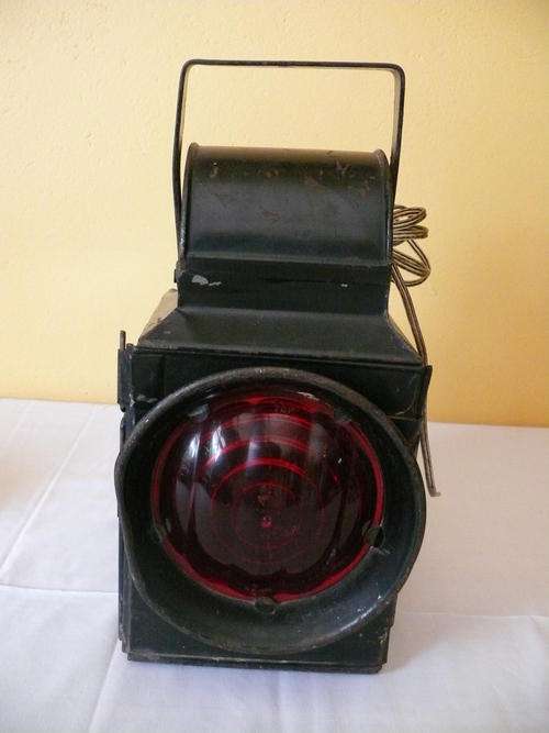 Old Black Railway Lamp