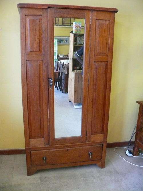 Teak Single Wardrobe