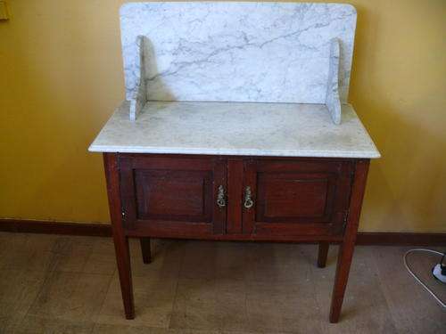 Teak Wash Stand with marble top