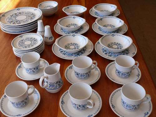 NORITAKE "BLUE MOON" DINNER SET 9022