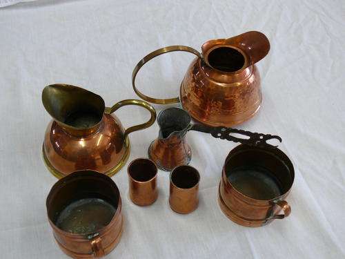 Lot of assorted copper items