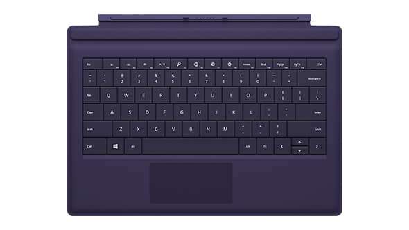 Microsoft Surface Pro 3 Type Cover (Purple, AZERTY Belgium)