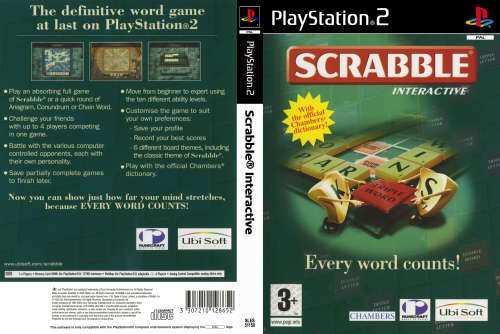 Scrabble Interactive PS2 Game