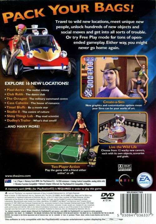 The Sims: Bustin' Out PS2 Game