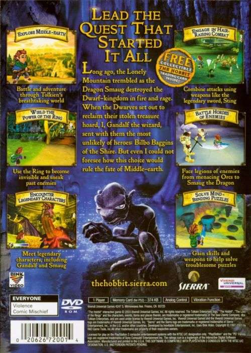 The Hobbit PS2 Game