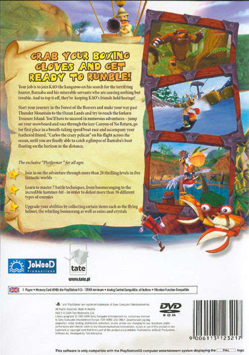 Kao the Kangaroo: Round 2 PS2 Game