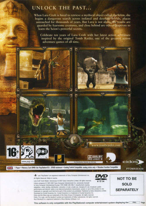 Lara Croft: Tomb Raider - Anniversary PS2 Game