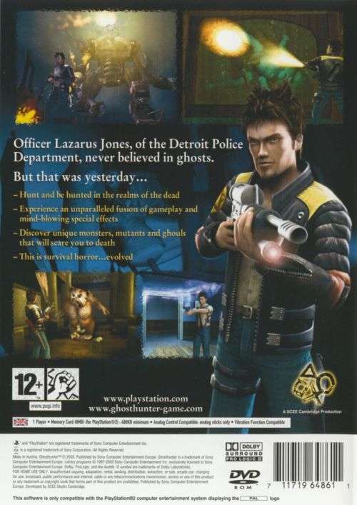 Ghosthunter PS2 Game